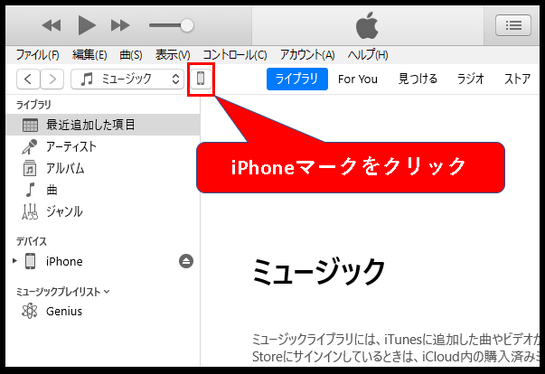 iponeのメモを、iTunes経由でパソコンに送る方法説明用画像８