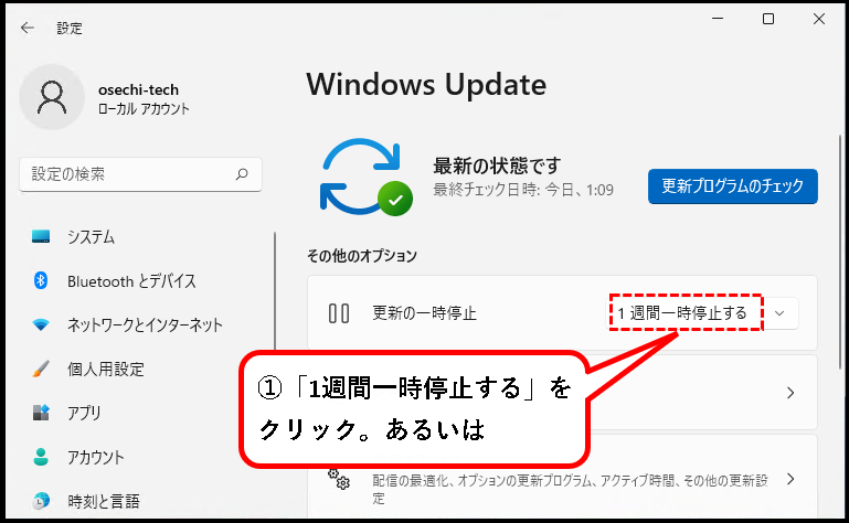 「【windows11】手動でWindowsアップデートするやり方」説明用画像20