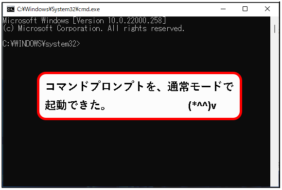 「【windows11】コマンドプロンプトを起動する方法」説明用画像19
