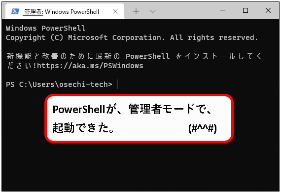 「【windows11】PowerShellを起動する方法」説明用画像68