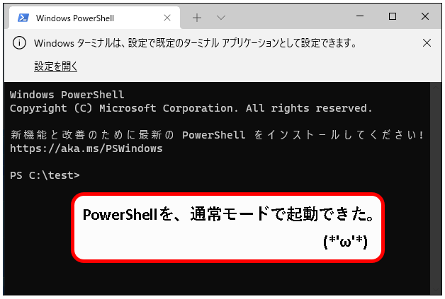 「【windows11】PowerShellを起動する方法」説明用画像25