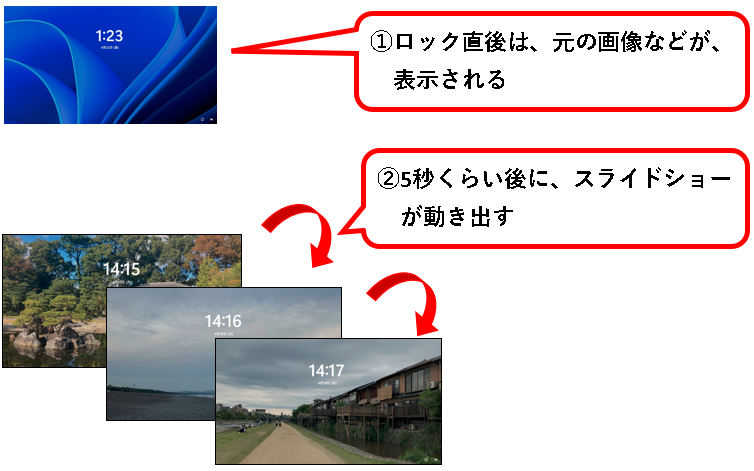 「【Windows11】ロック画面の画像（壁紙）を変更する方法」説明用画像62
