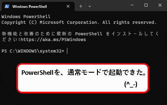 「【windows11】PowerShellを起動する方法」説明用画像21